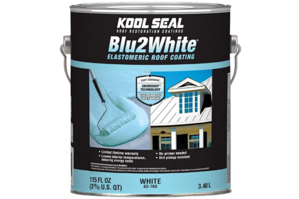 Kool Seal® KS0063700-16 Blu2White™ Elastomeric Roof Coating
